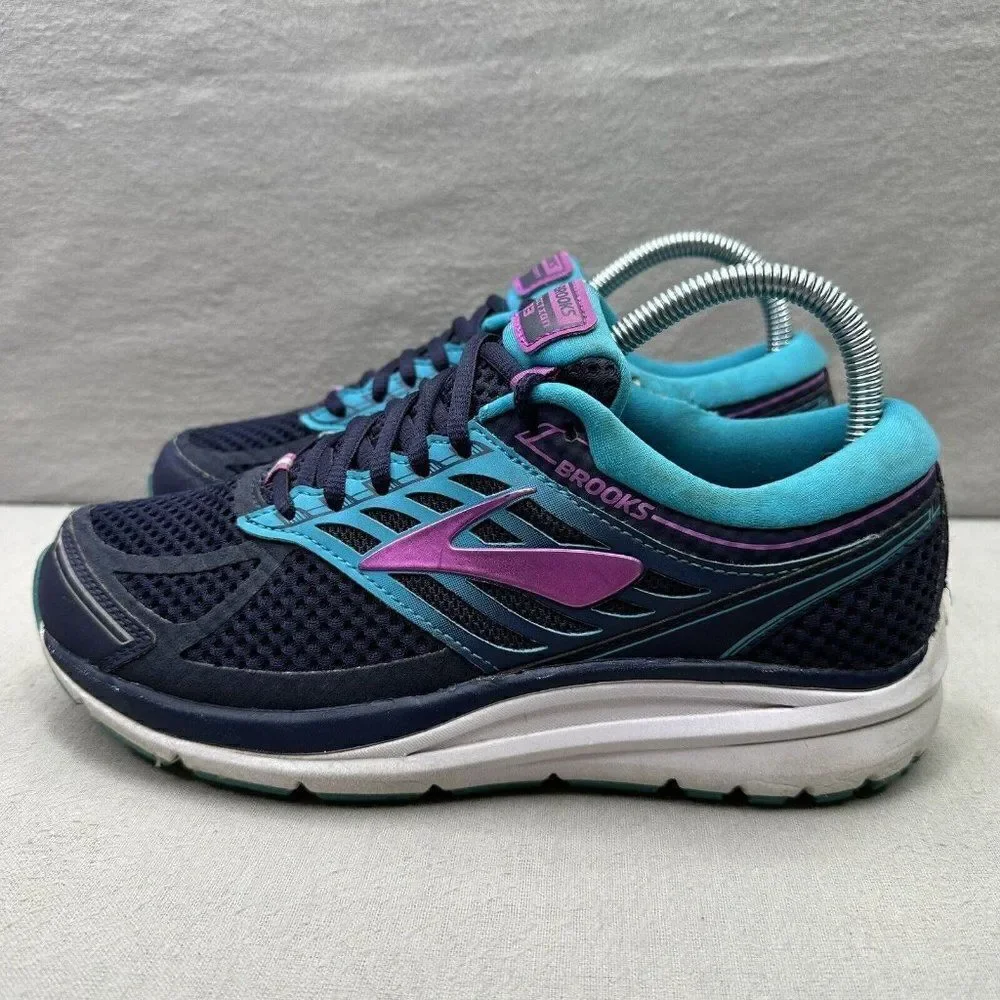 Brooks Addiction 13 Womens Size 8 (B) Shoes Blue Purple Athletic Walking Sneaker